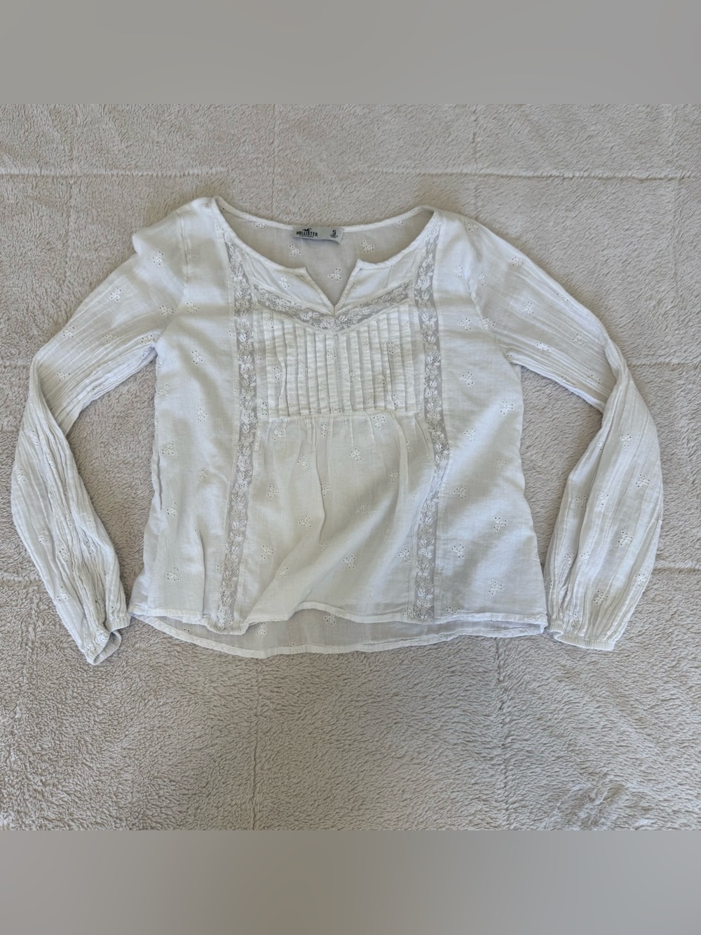 Hollister Long Sleeve Peasant Blouse